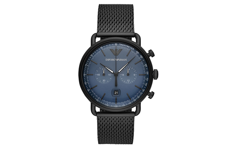 

EMPORIO ARMANI Часы Men's Aviator Watch, Blue Dial