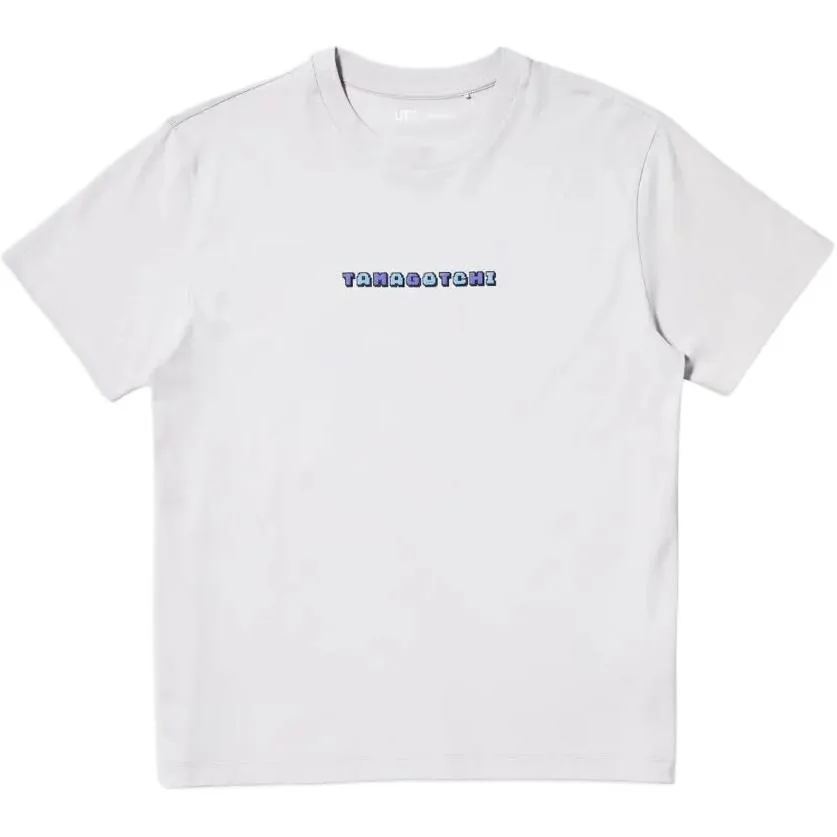 Футболка Tamagotchi FW25 женская UNIQLO, светло-серый