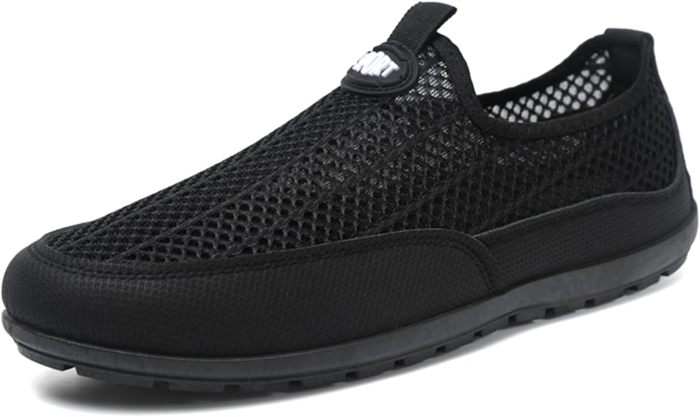 

Мужские повседневные туфли, прогулочные туфли, слипоны для мужчин, кроссовки для мужчин, легкие дышащие туфли для вождения из сетки Abborora, черный