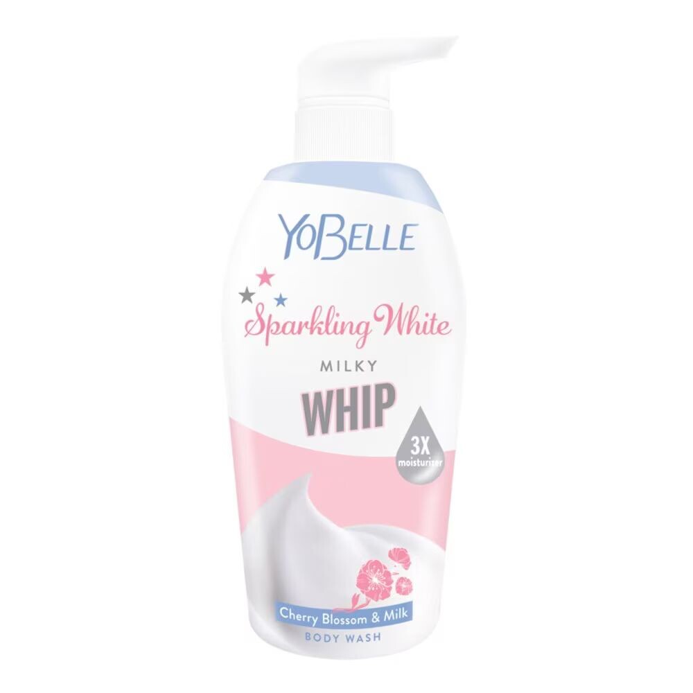 

Yobelle Гель для душа Sparkling White Milky Whip, 400 мл, Pink , Blue