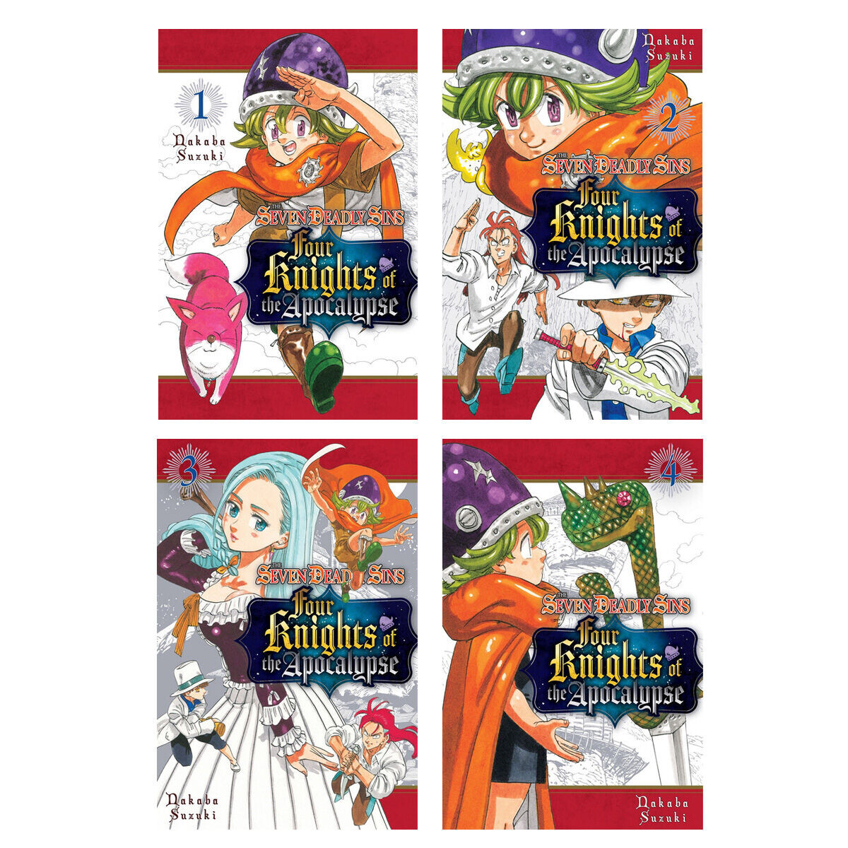 

Манга The Seven Deadly Sins Four Knights of the Apocalypse Manga (1-4) Bundle