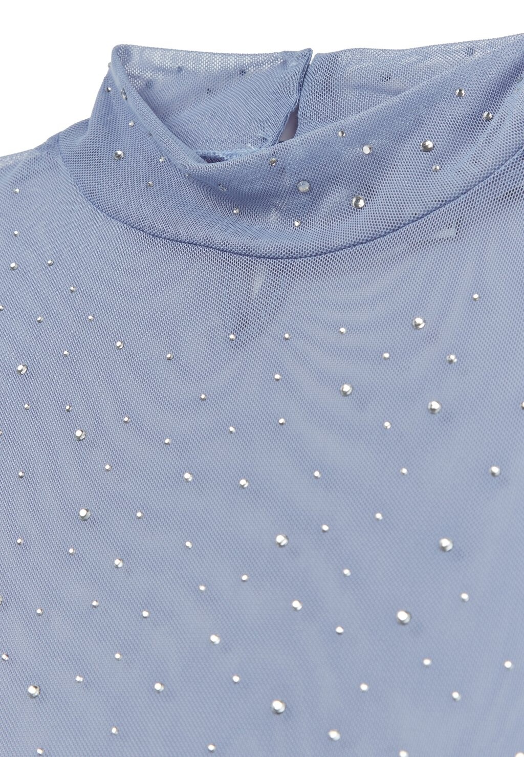 

Топ с длинными рукавами WITH ALL-OVER SEQUINS B.ANGEL, светло-голубой