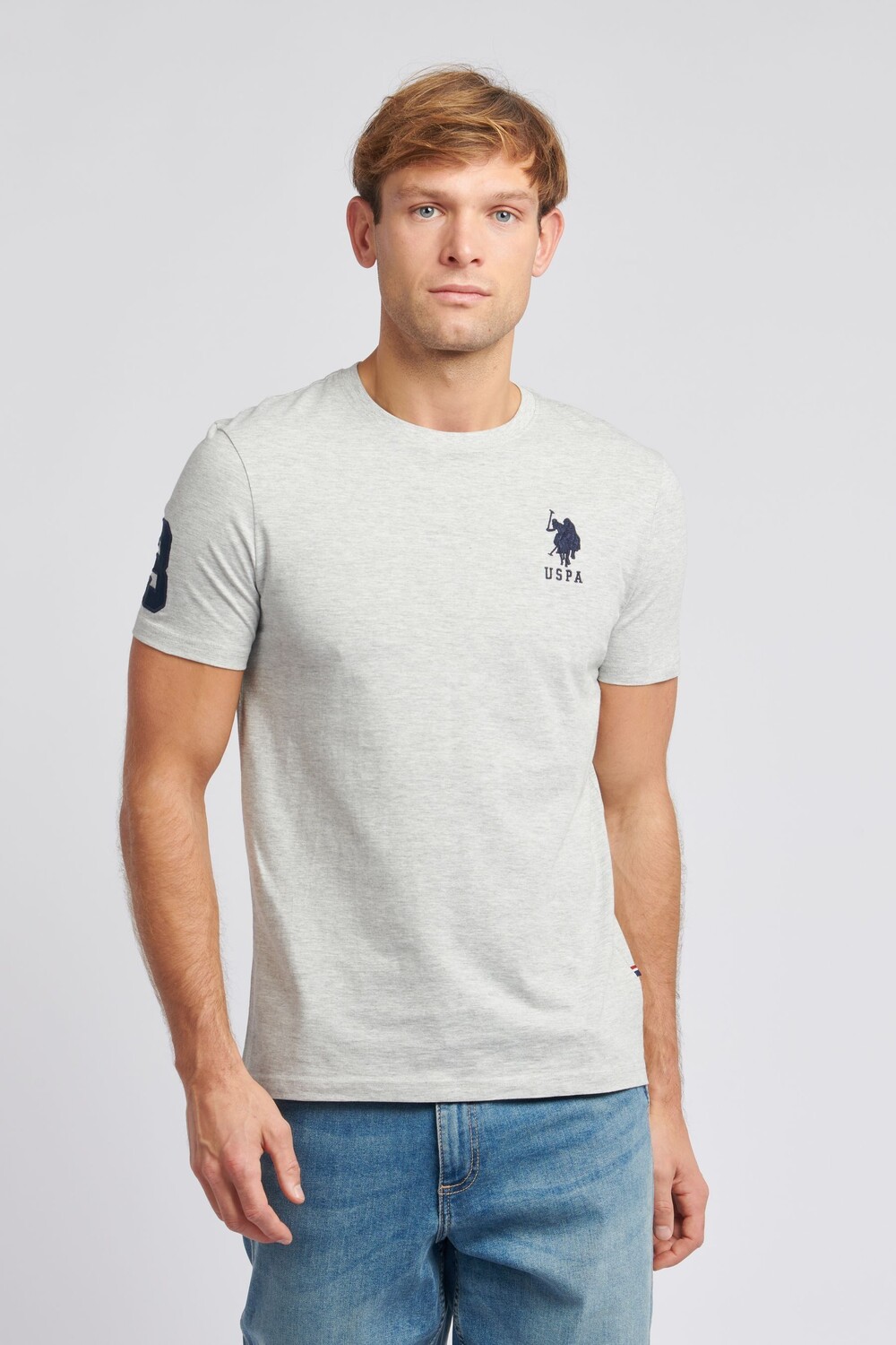 

Мужская рубашка-поло стандартного кроя Fit player 3 U.S. Polo Assn, серый