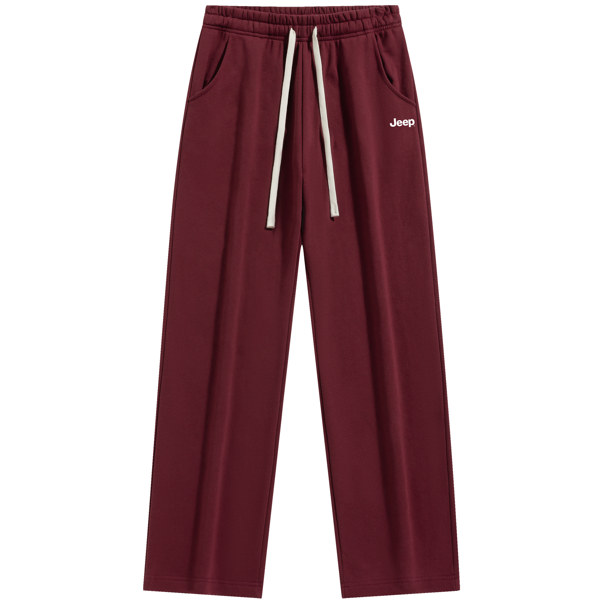 

Повседневные брюки Unisex Moderate Straight Fit Jeep, burgundy