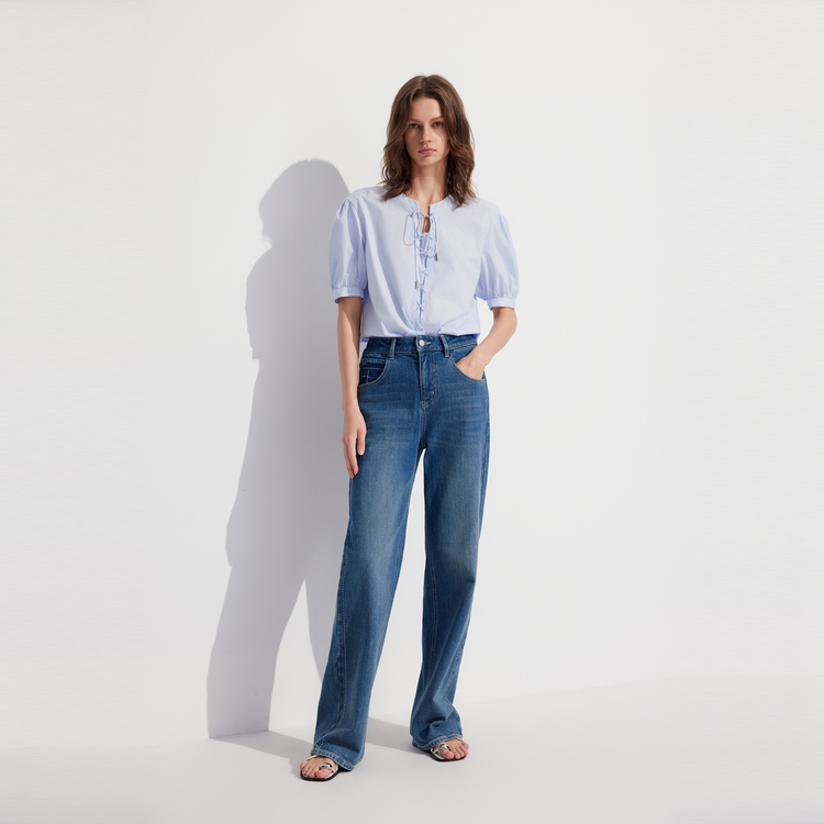 

Футболка женская V-образный вырез ELLE, синий