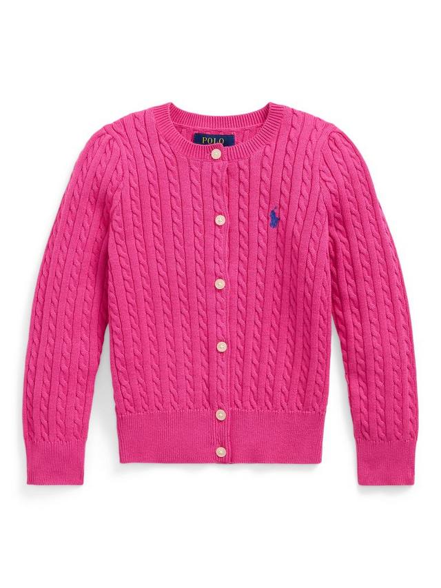 

Детский кардиган Polo Kids с мелкой вязкой Ralph Lauren, Belmont Pink