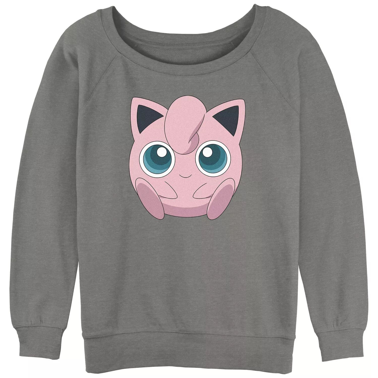

Толстовка с изображением большого лица Pokémon Jigglypuff для юниоров Licensed Character