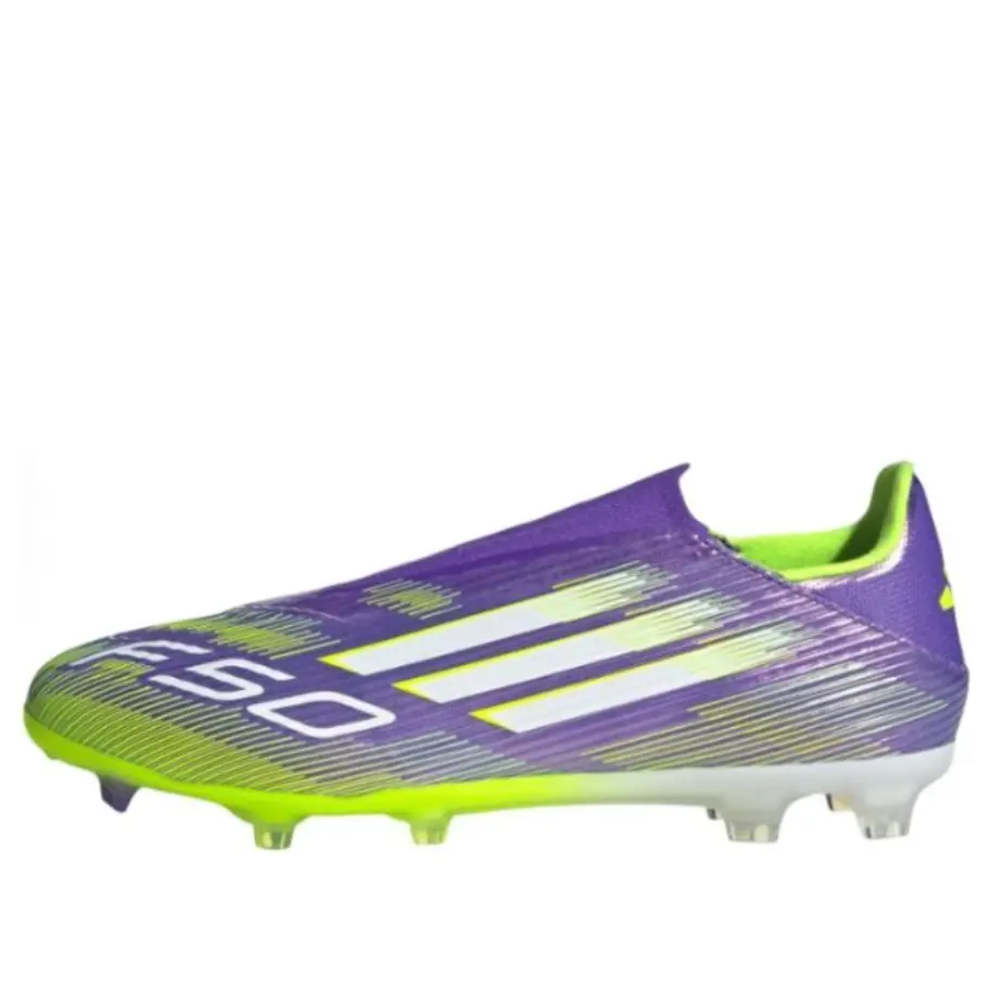 

Adidas F50 League Laceless F/M Ground 'Purple Rush Cloud White Lucid Lemon'