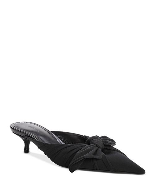 

Женские мюли на каблуке с узлом-ножом Balenciaga, цвет Black