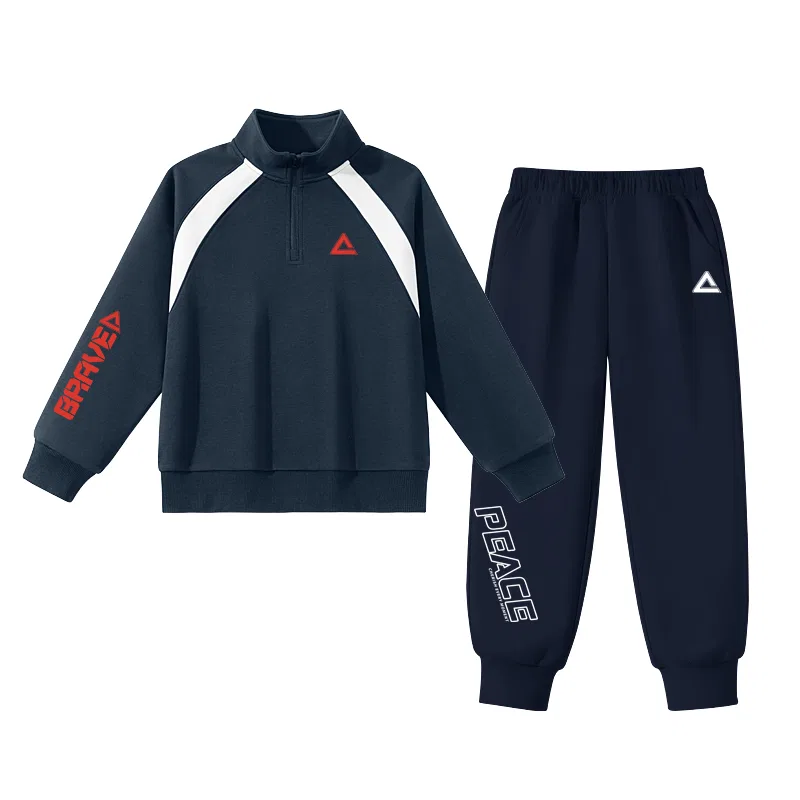 Детский спортивный костюм PEAK Navy Blue/PK Red
