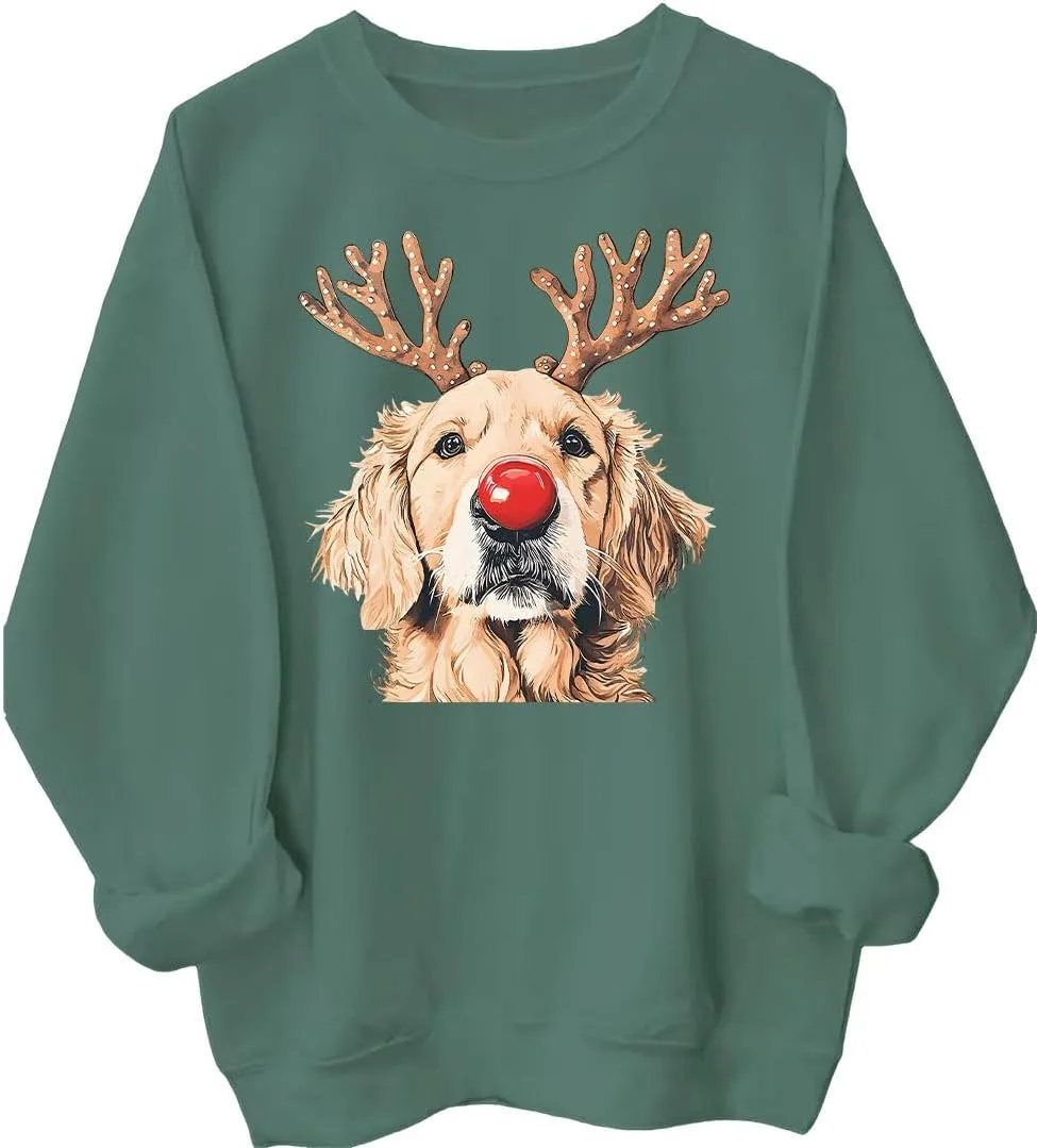 

Свитшот Golden Retriever с оленем MQZUO