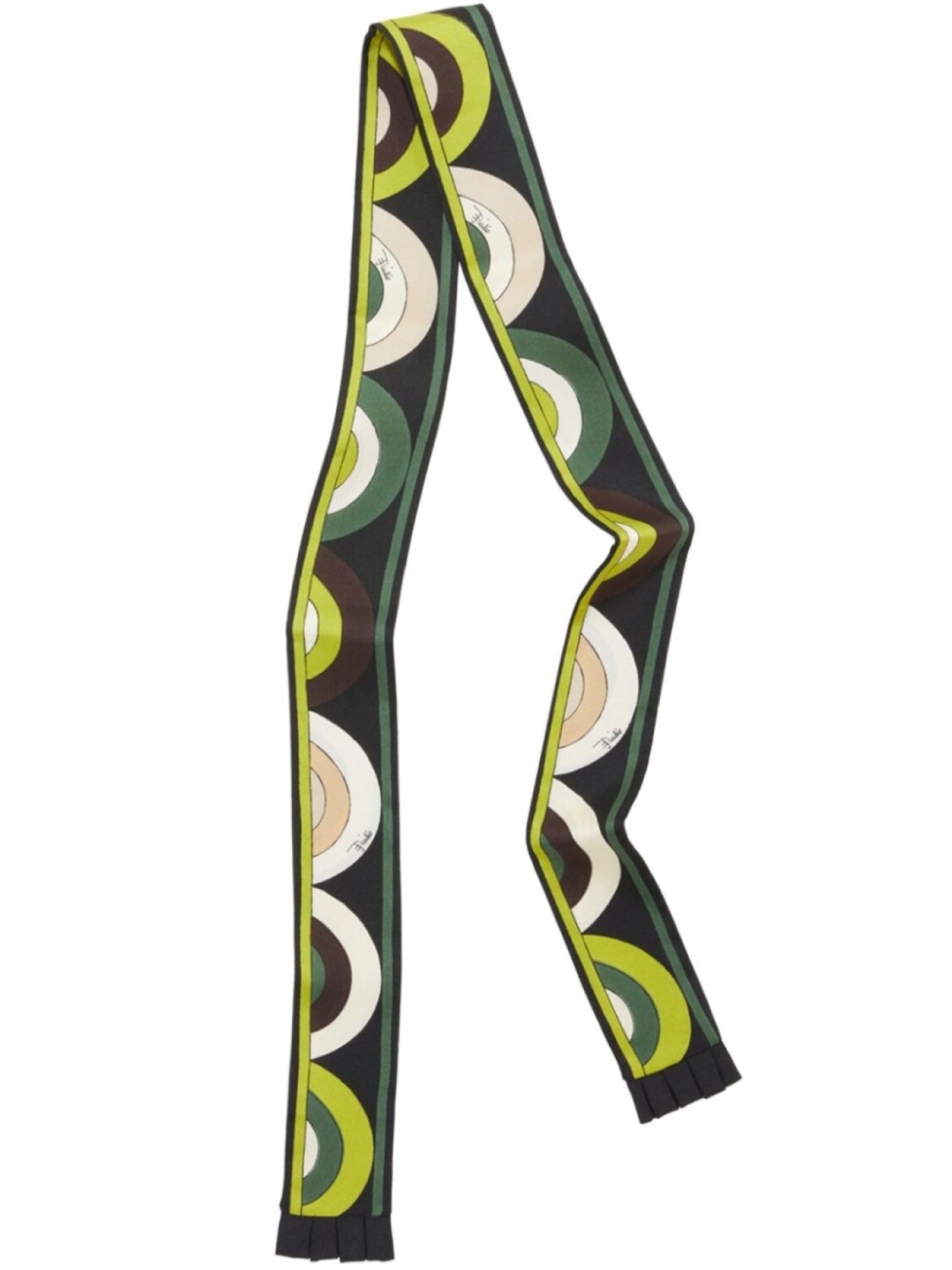 

PUCCI твиловый платок с геометричным принтом, зеленый