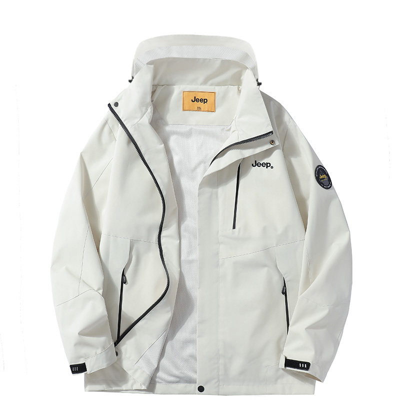 

Jeep Куртка из коллекции Leisure Unisex, Ivory White [Windproof and Waterproof-Unlined Jacket]
