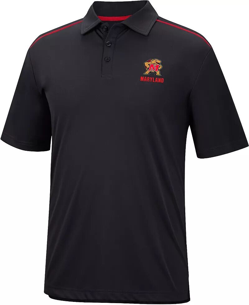 

Colosseum Мужская черная футболка-поло Maryland Terrapins