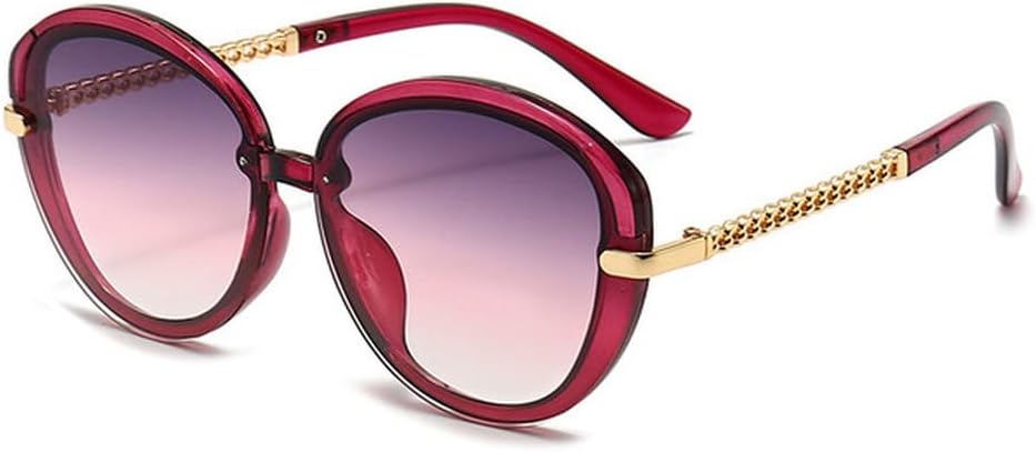 

Модные овальные солнцезащитные очки для женщин, роскошные солнцезащитные очки для мужчин, винтажные очки с градиентным переходом цвета, защита от УФ-излучения UV400, SUN1403 Generic, Gray Purple