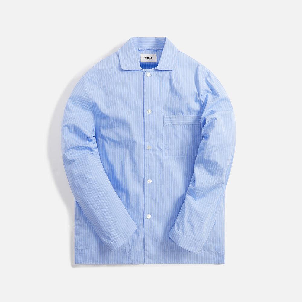 

Ночная рубашка Tekla Poplin Long Sleeve Pajama Shirt, цвет Pin Stripes