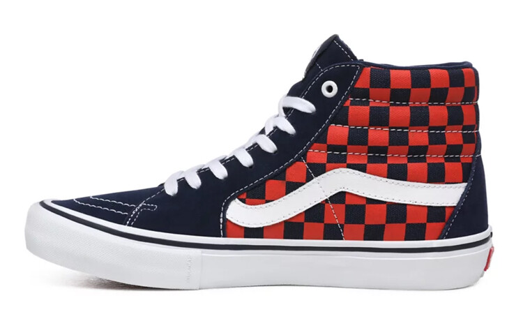 

Кроссовки Vans SK8 Hi Pro Checkerboard - Navy Orange