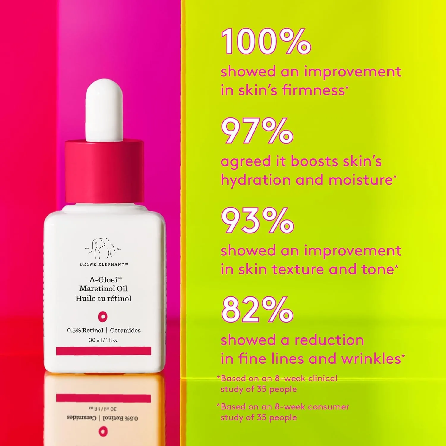 Масло для лица Drunk Elephant — A-Gloei Maretinol Oil - - нежное ретиноловое . %, 30 мл — фото 2