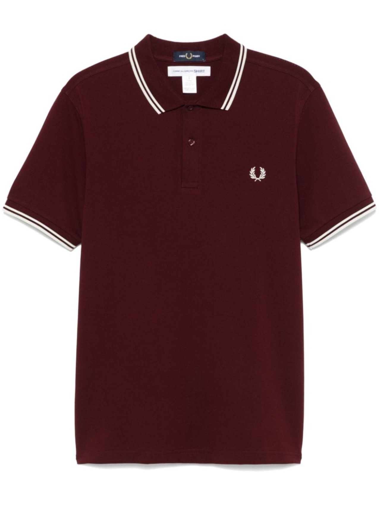 

Comme Des Garçons Shirt рубашка поло с вышитым логотипом из коллаборации с Fred Perry, красный