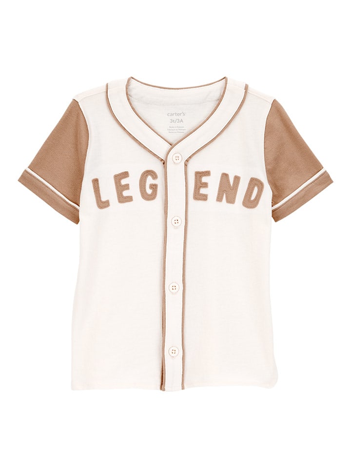 

Carter's Светло-коричневая/белая футболка