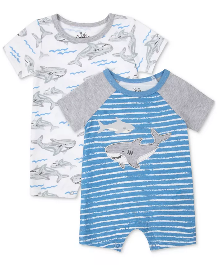 

Детский комплект из 2 предметов Shark Rompers для мальчиков Baby Essentials, синий