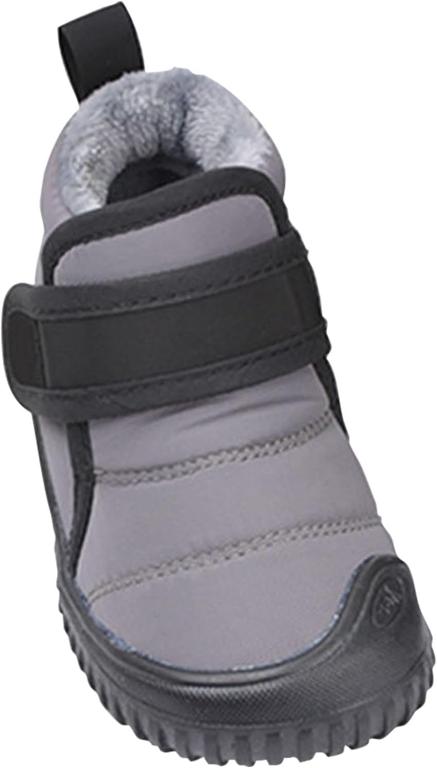 

Детские зимние ботинки с флисовой подкладкой для малышей, мальчиков и девочек, уютные теплые ботильоны, легкие, с мягкой противоскользящей подошвой Generic, Grey