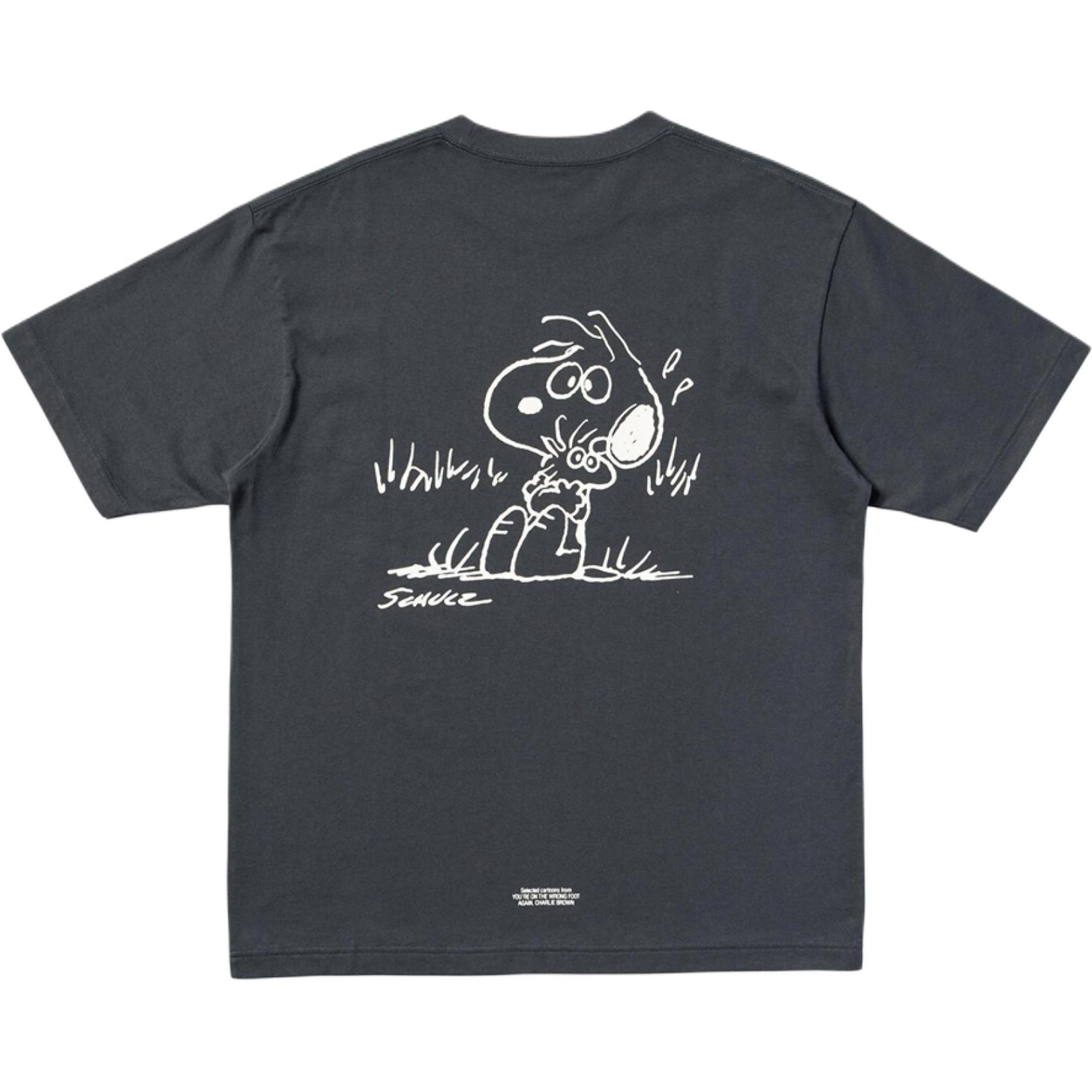

Футболка Unisex Dark Gray x PEANUTS Collaboration SS25 UNIQLO, темно-серый