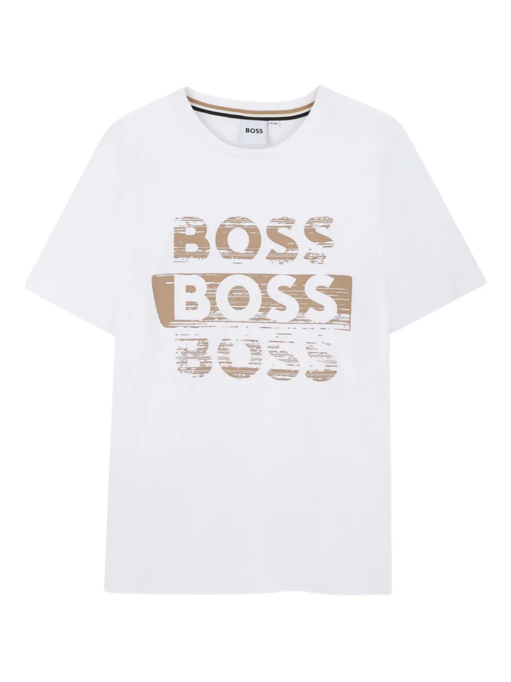 

Футболка с короткими рукавами и логотипом BOSS Kidswear, белый