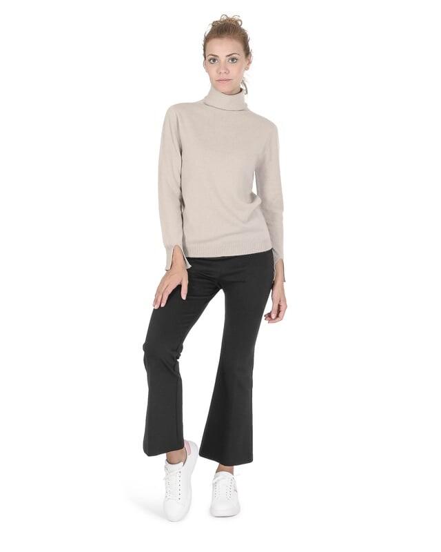 

Свитер-Водолазка женский coe 0023 Crown Of Edinburgh Cashmere, коричневый