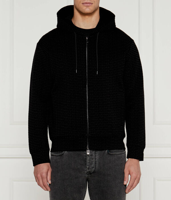 

Толстовка Emporio Armani Regular Fit на молнии, черный