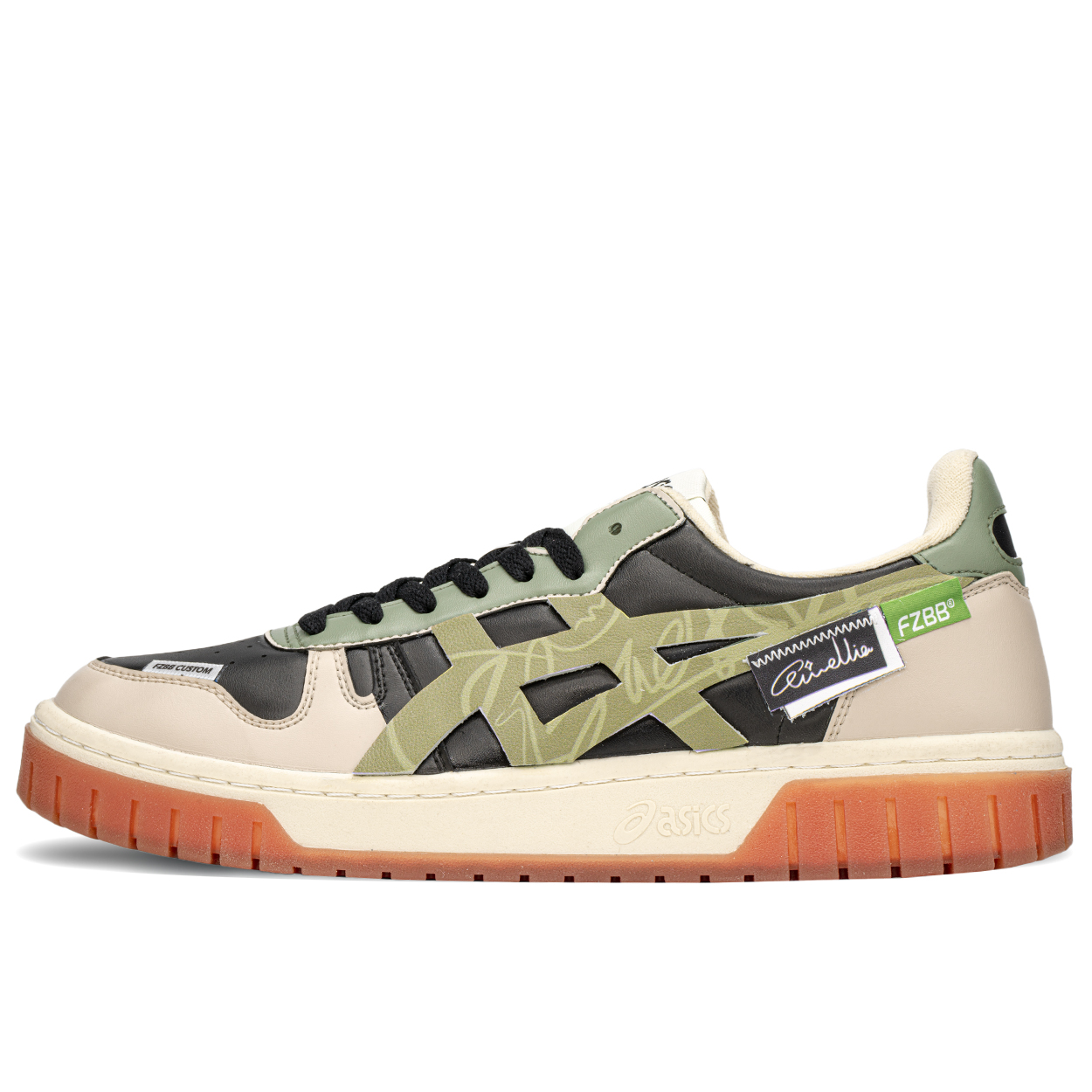 

Кроссовки Asics Court MZ Skateboarding Shoes Unisex Low-top Beige/green, хаки/зеленый