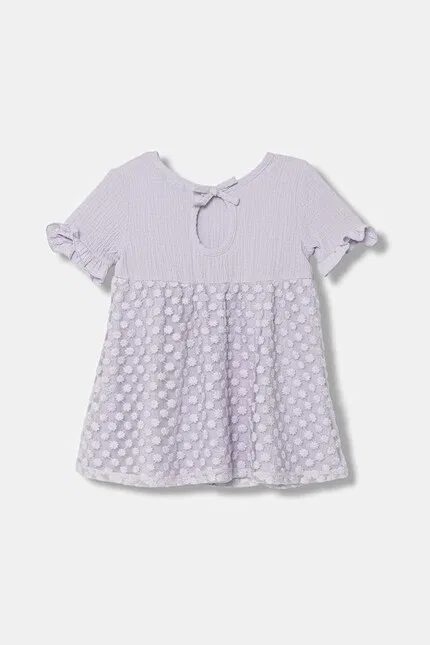 Платье с цветочным принтом A-silhouette United Colors of Benetton, фиолетовый — фото 2