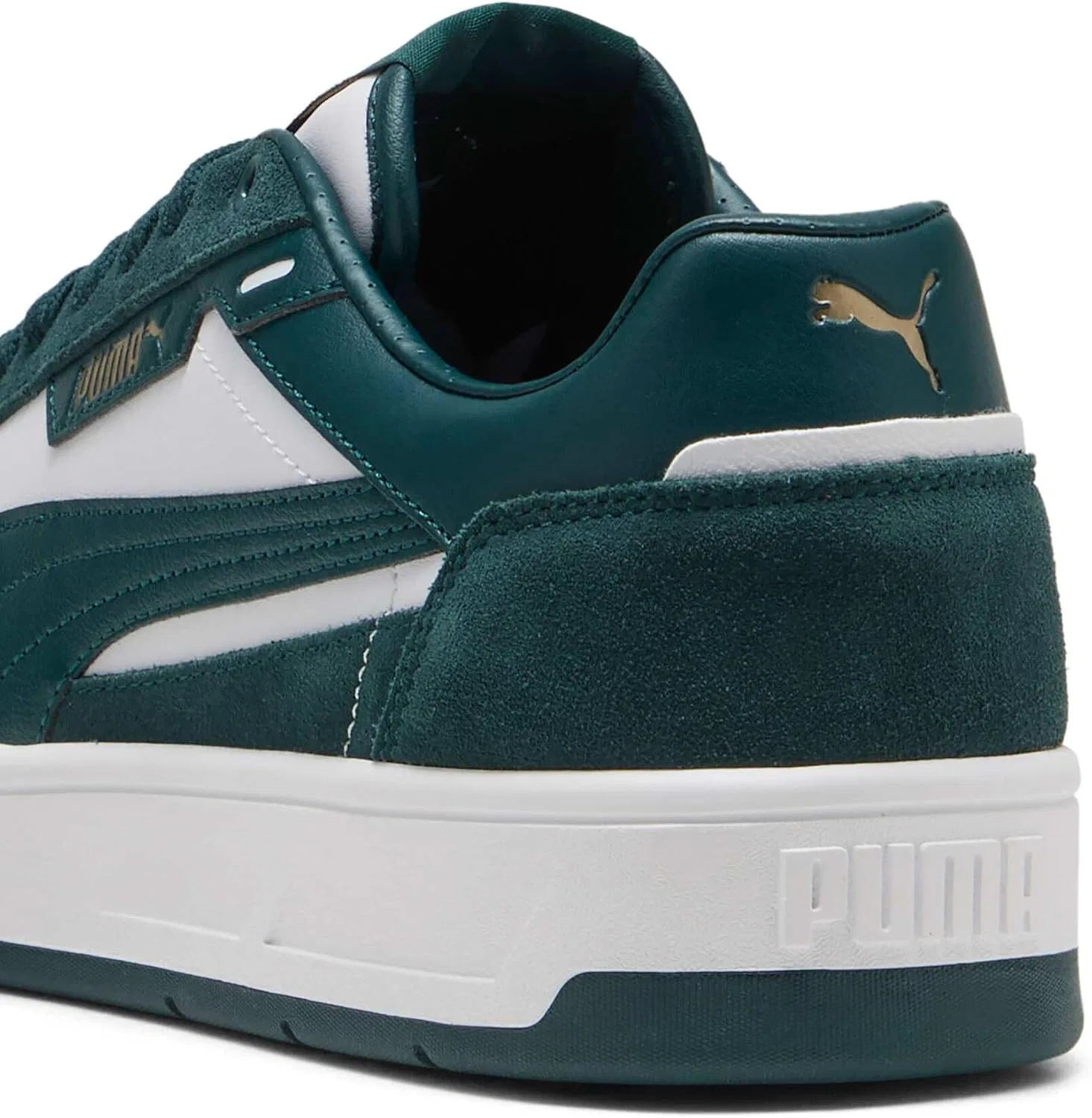 Кроссовки PUMA Adult Court Classic Suede, Puma White Green Terrain — фото 2