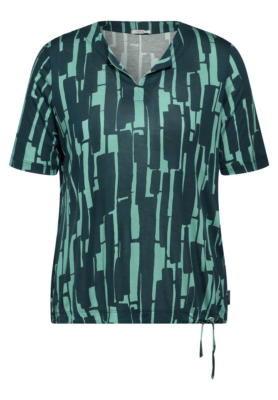 

Футболка CECIL Shirt, цвет light green/dark green