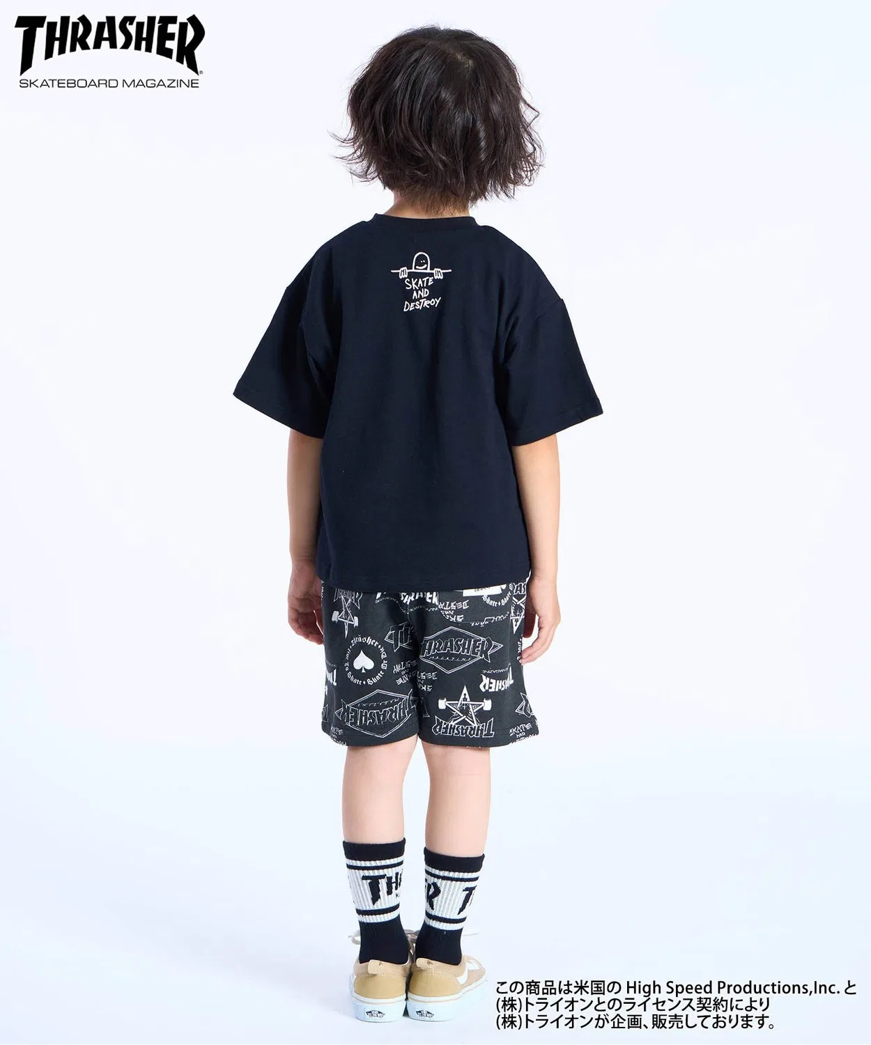 Футболка и шорты THRASHER набор, голубой — фото 3