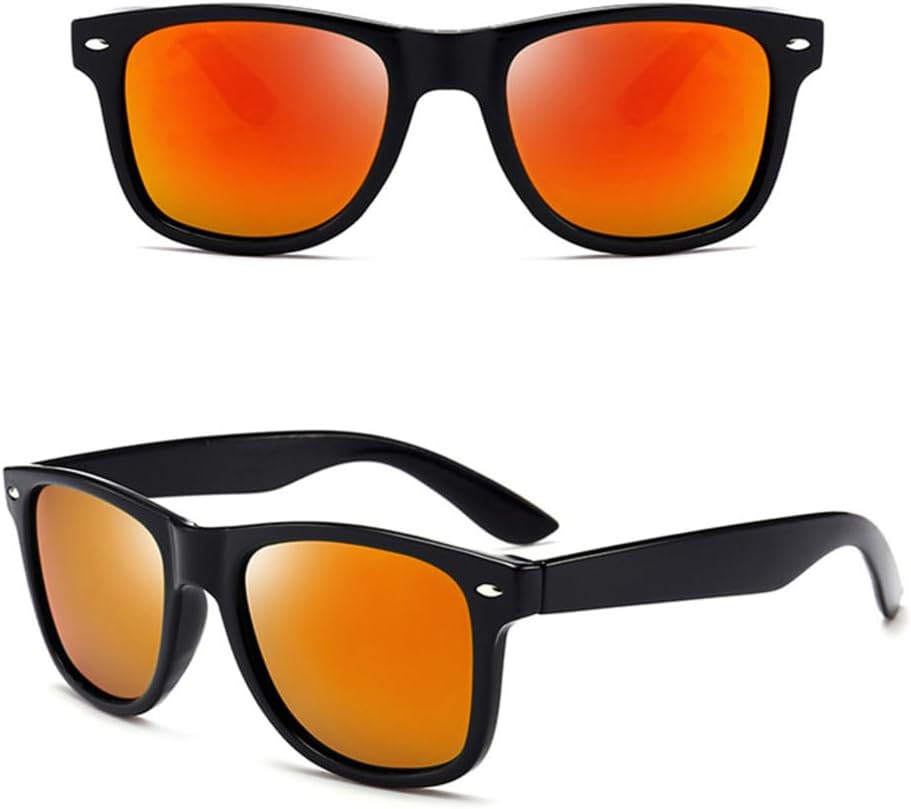 

Черные поляризованные солнцезащитные очки в черной оправе для мужчин, защита от ультрафиолета UV400, поляризованные линзы для вождения, зеркальные линзы для женщин VFDHN, 5