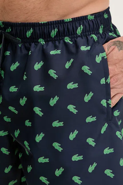 Плавки мужские быстросохнущие Lacoste, синий — фото 4