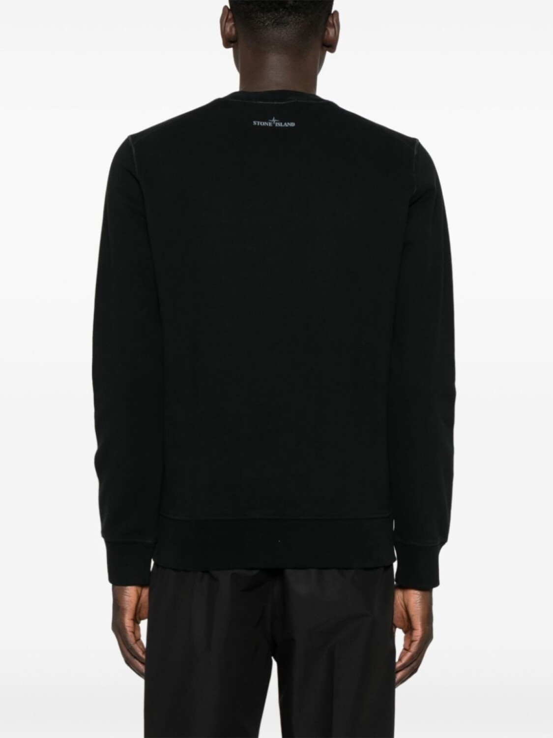 Stone Island толстовка из органического хлопка, черный — фото 4