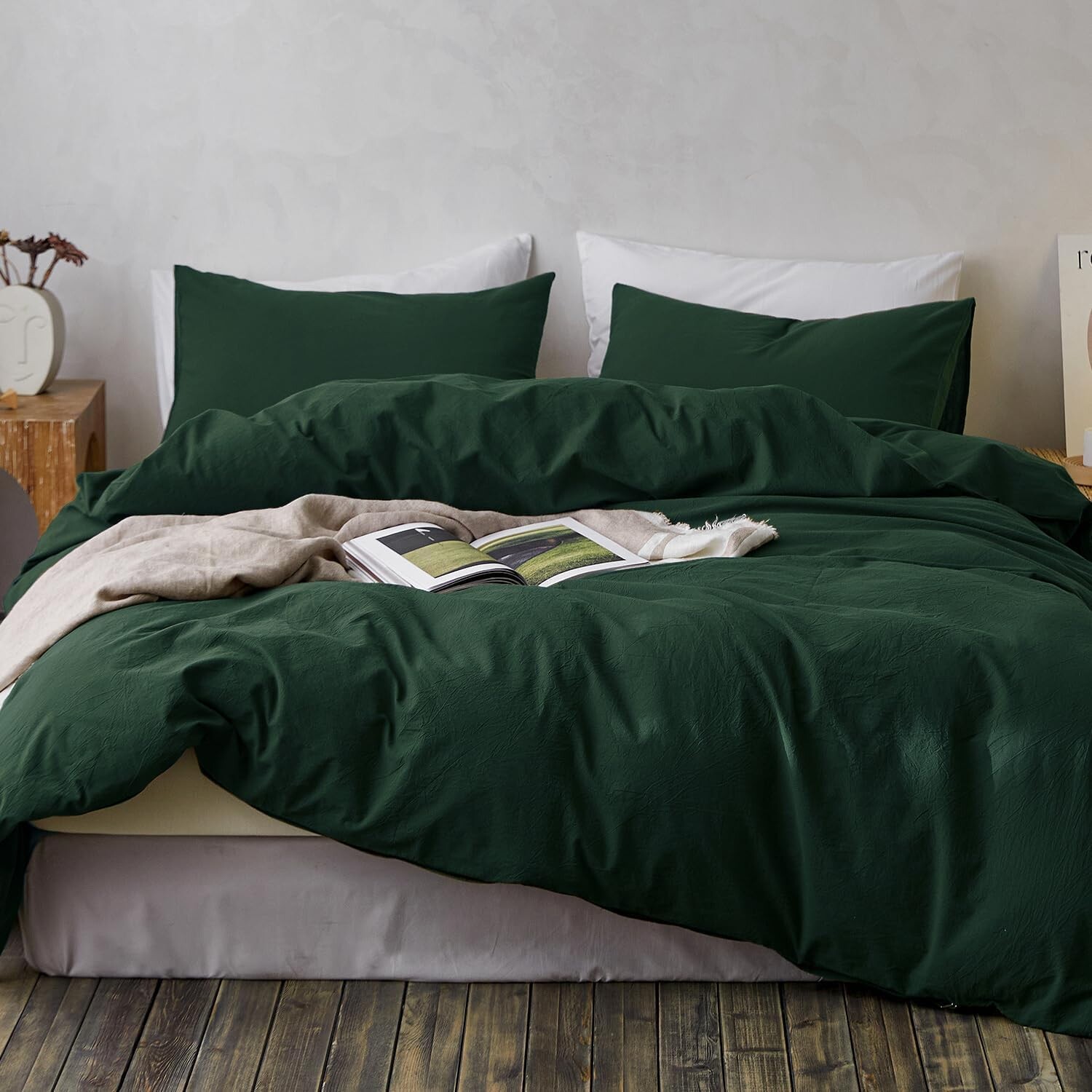 

Комплект пододеяльников TOCOMOA Cal King, Dark Green