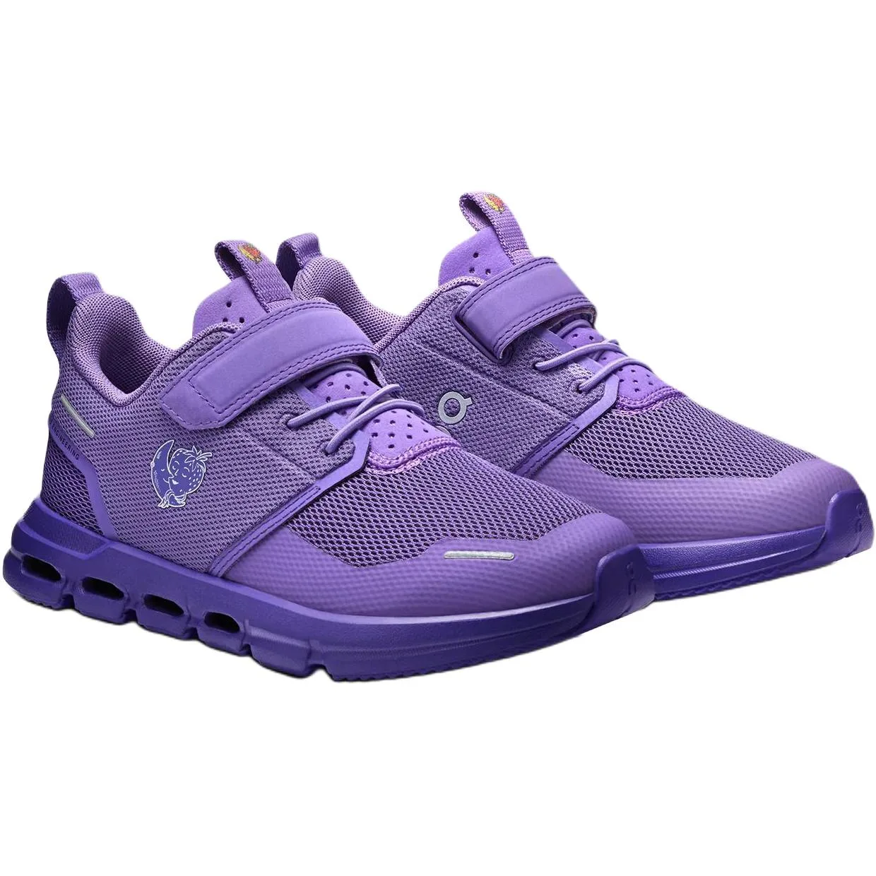 On Беговые кроссовки Sky High Farm Goods Cloud Play Low top фиолетовые детские — фото 3