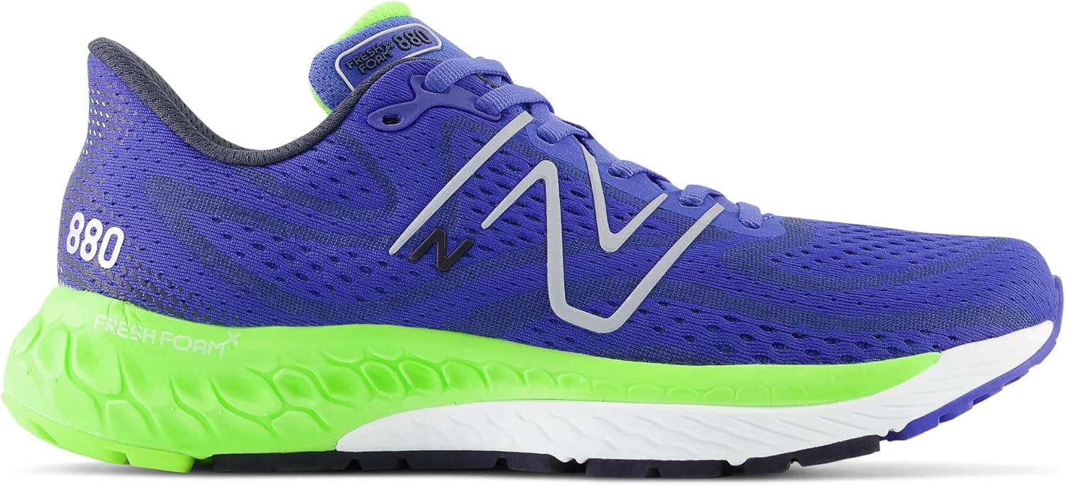 Мужские кроссовки для бега New Balance Fresh Foam X 880 V13, синий/зеленый — фото 2