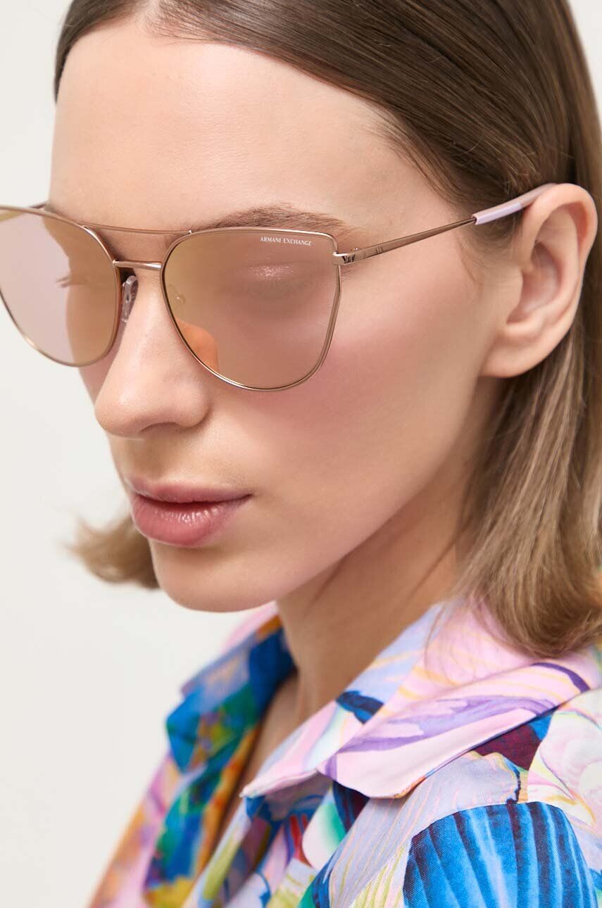 

Солнцезащитные очки Armani Exchange, бежевый