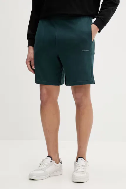 Шорты спортивные хлопковые Calvin Klein, зеленый