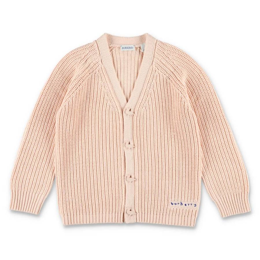 

Burberry Girls Pale Cameo Кардиган из объемной вязки, Pale Cameo