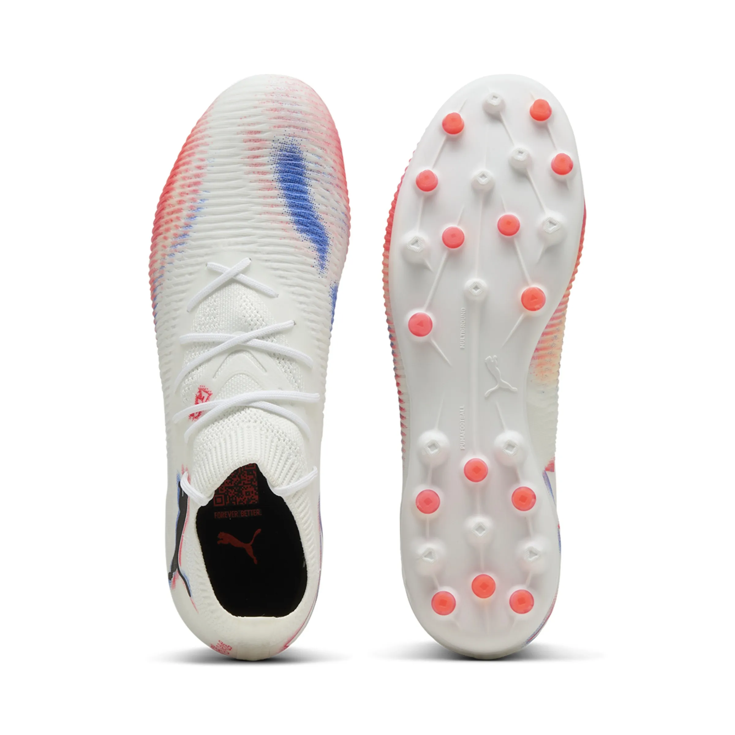 Футбольные бутсы мужские FUTURE 8 MATCH MG Puma, белый — фото 2