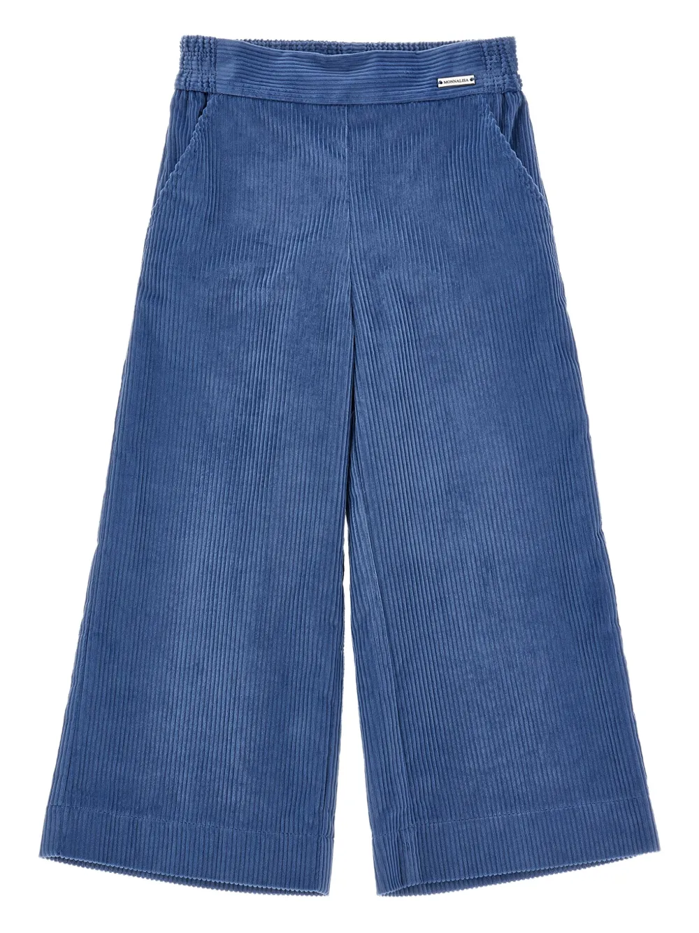 

Вельветовые брюки широкого кроя Monnalisa, синий