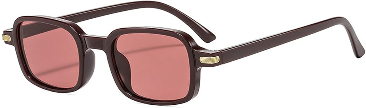 

Солнцезащитные очки Willochra Rivet прямоугольной и овальной формы для женщин, винтажные, в стиле 90-х, для мужчин, маленькие, модные, узкие, женские, с защитой от УФ-излучения UV400, C3