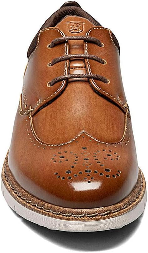 Туфли Stacy Adams Boys Synergy Wingtip Lace, Cognac — фото 4