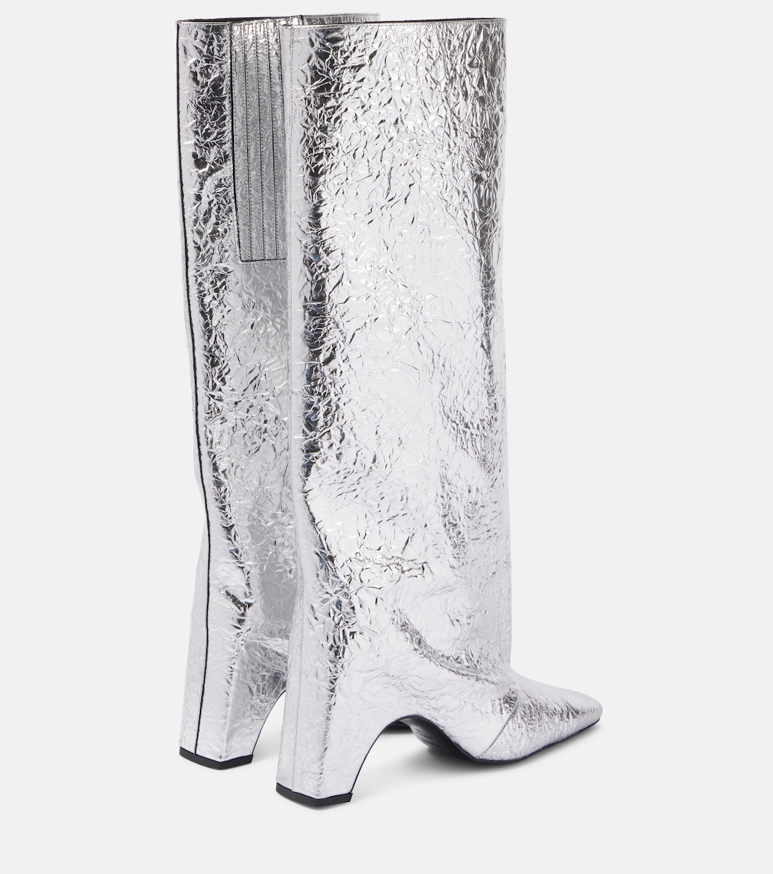 Сапоги Foil Bridge 85 из кожи до колена Coperni, Silver Slv — фото 2