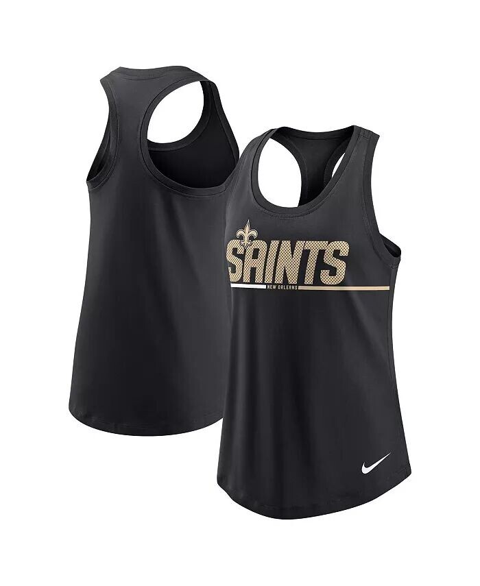 

Женская черная майка New Orleans Saints Team City Tri-Blend Racerback Nike
